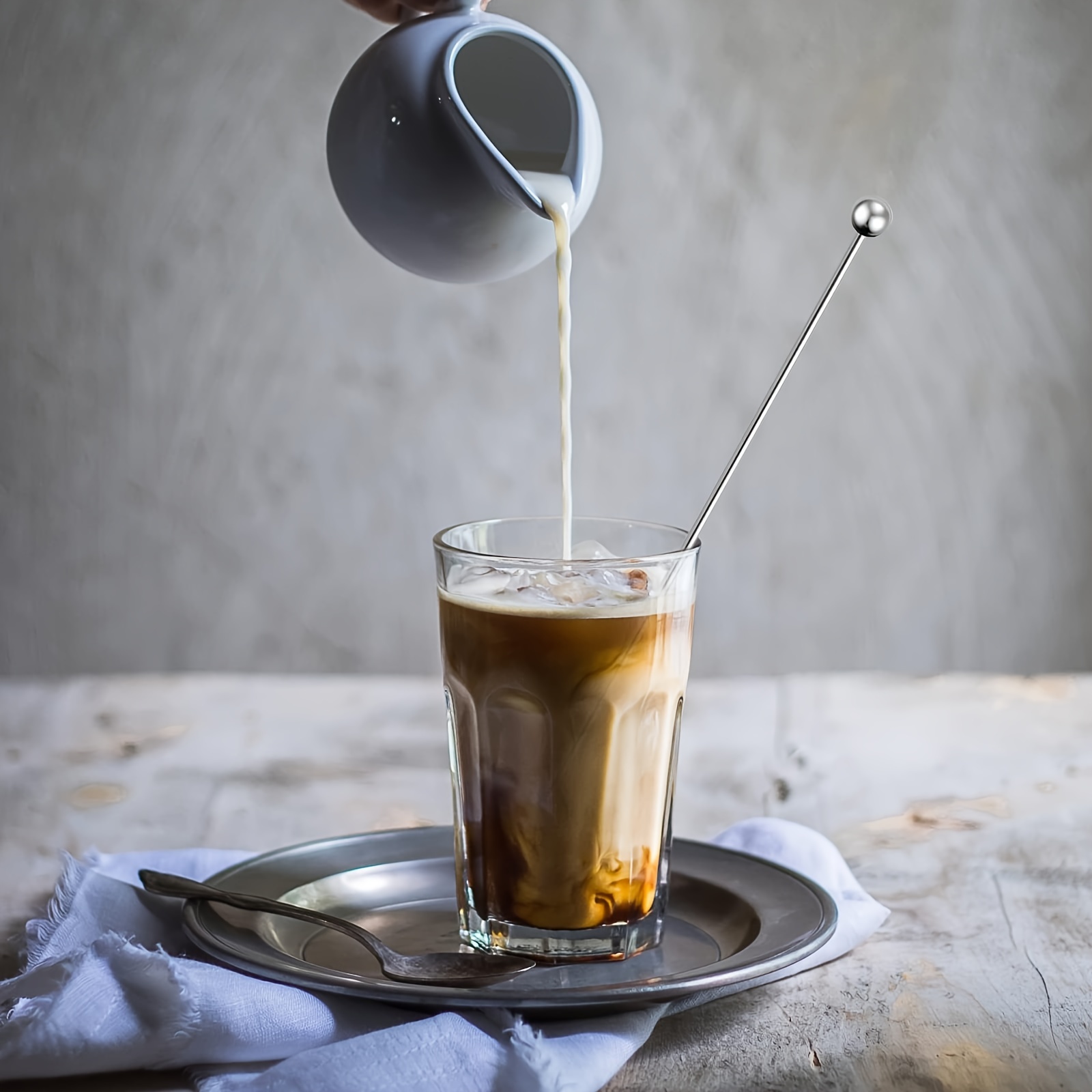Stainless Steel Coffee Beverage Stirrers Stir Cocktail Drink