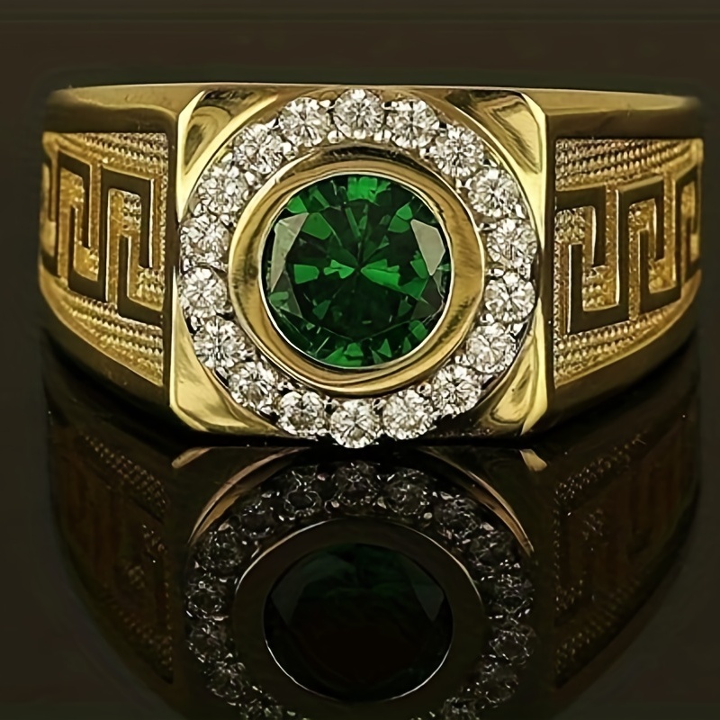 Men's Inlaid Ring — Stylish Accessory for Any Occasion