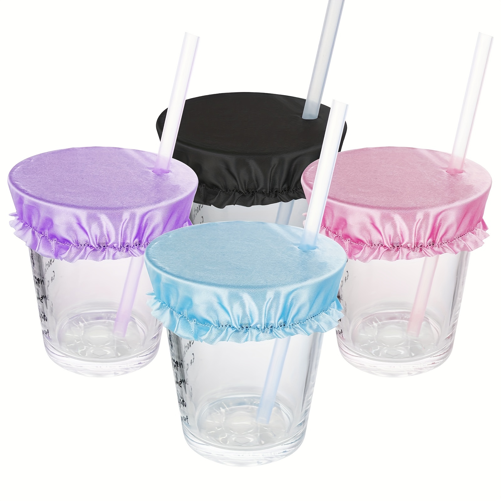 All-matching Silicone Cup Lid Glass Drink Cover Heat-resistant With Straw  Hole - Temu United Arab Emirates