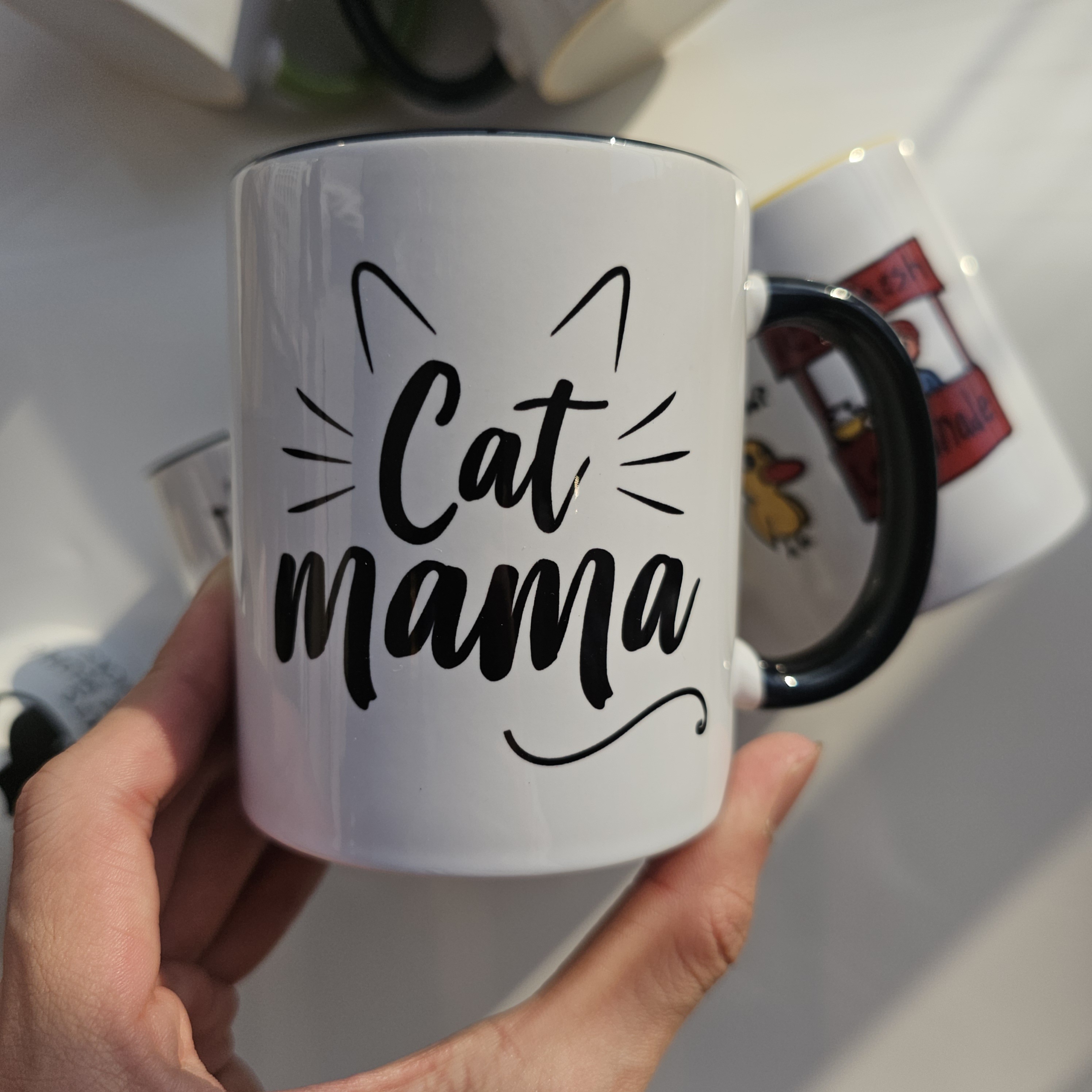 Cat Mama Funny Coffee Mug Ceramic Unique Christmas Gift Idea - Temu