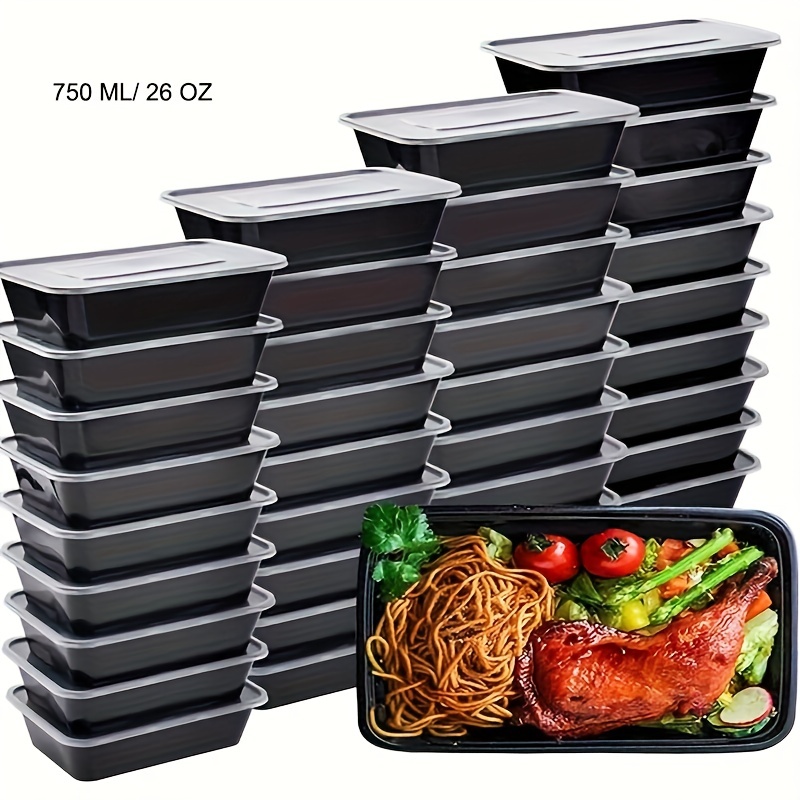 20pcs 36oz Meal Prep Containers with Lids Reusable Microwavable