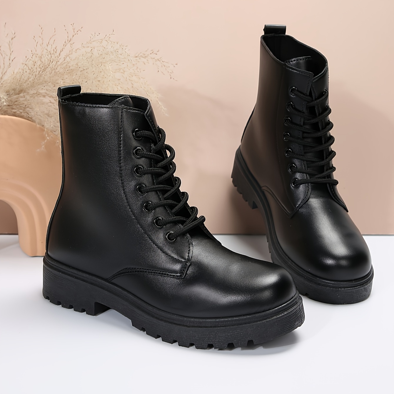 Soft leather sale lace up boots