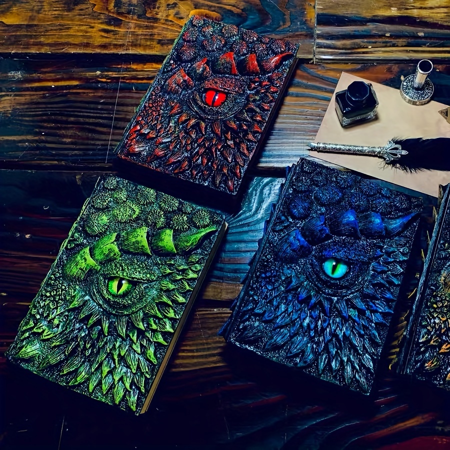 Note Book Cover Resin Molds Unique Dragon Eye Pattern - Temu