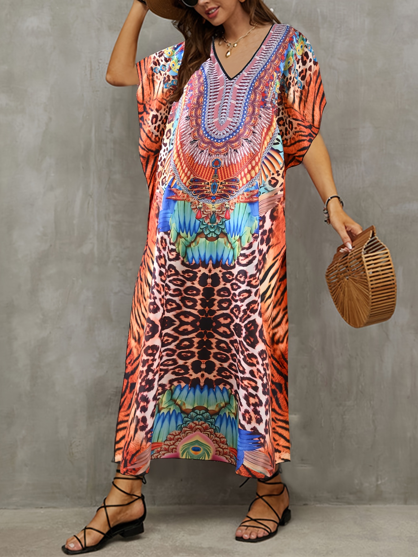 Royal Blue African Clothing for Women Plus Size Kaftan Top Loose Fit One  Size Dress Available in Short and Maxi Length 