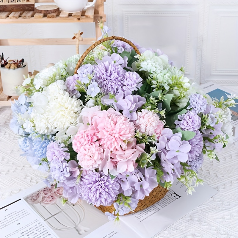 Woxinda Winter Floral Stems Artificial Sunflowers Bouquet Flower for Baby Shower Home Decoration Wedding Decor Bride Holding Flowers DIY Garden Craft