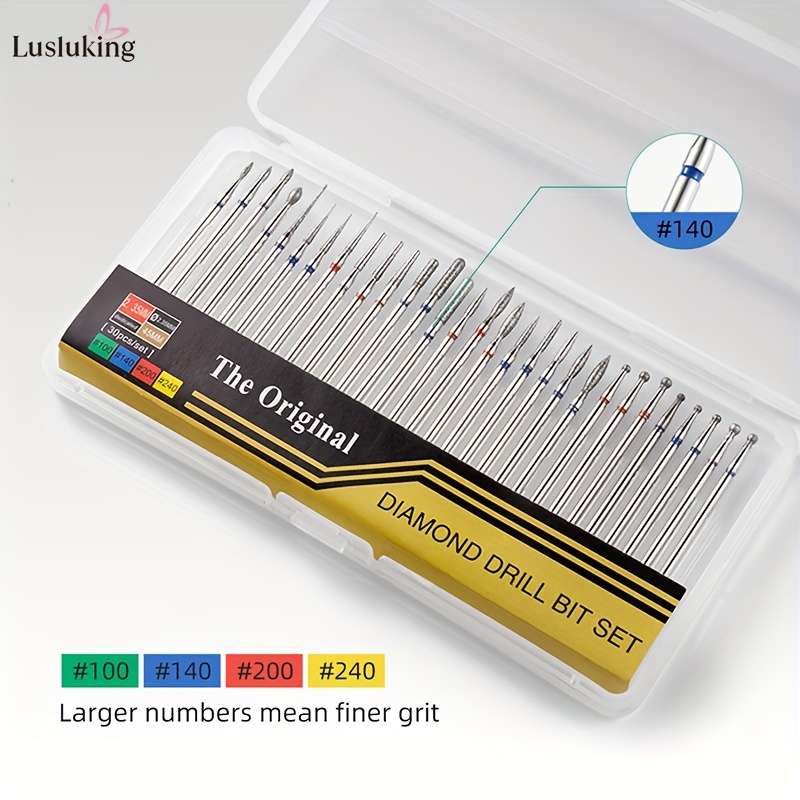 30pcs Set Drill Bits 2. Milling Cutter For Electric Manicure Drill Additions Gel