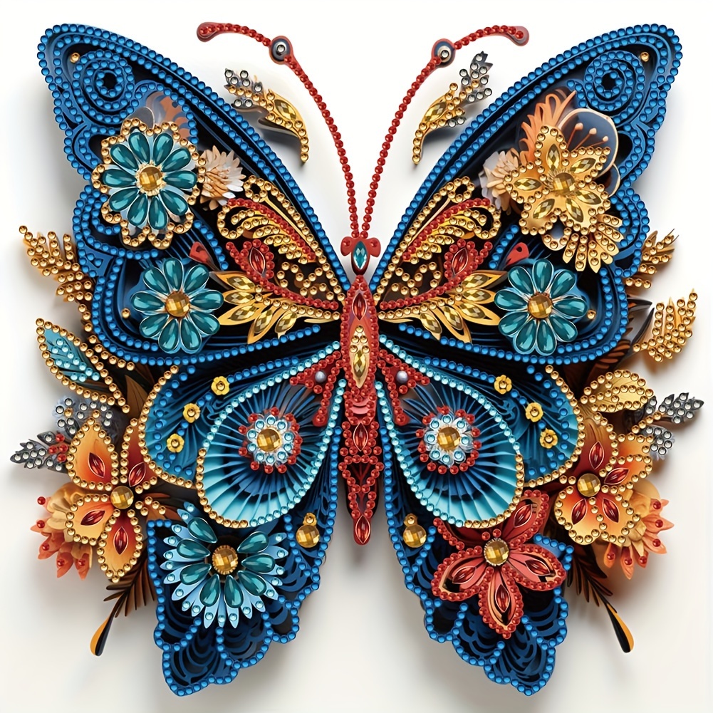 Butterfly Diamond Painting Coaster Kit Diy Shaped Artificial - Temu