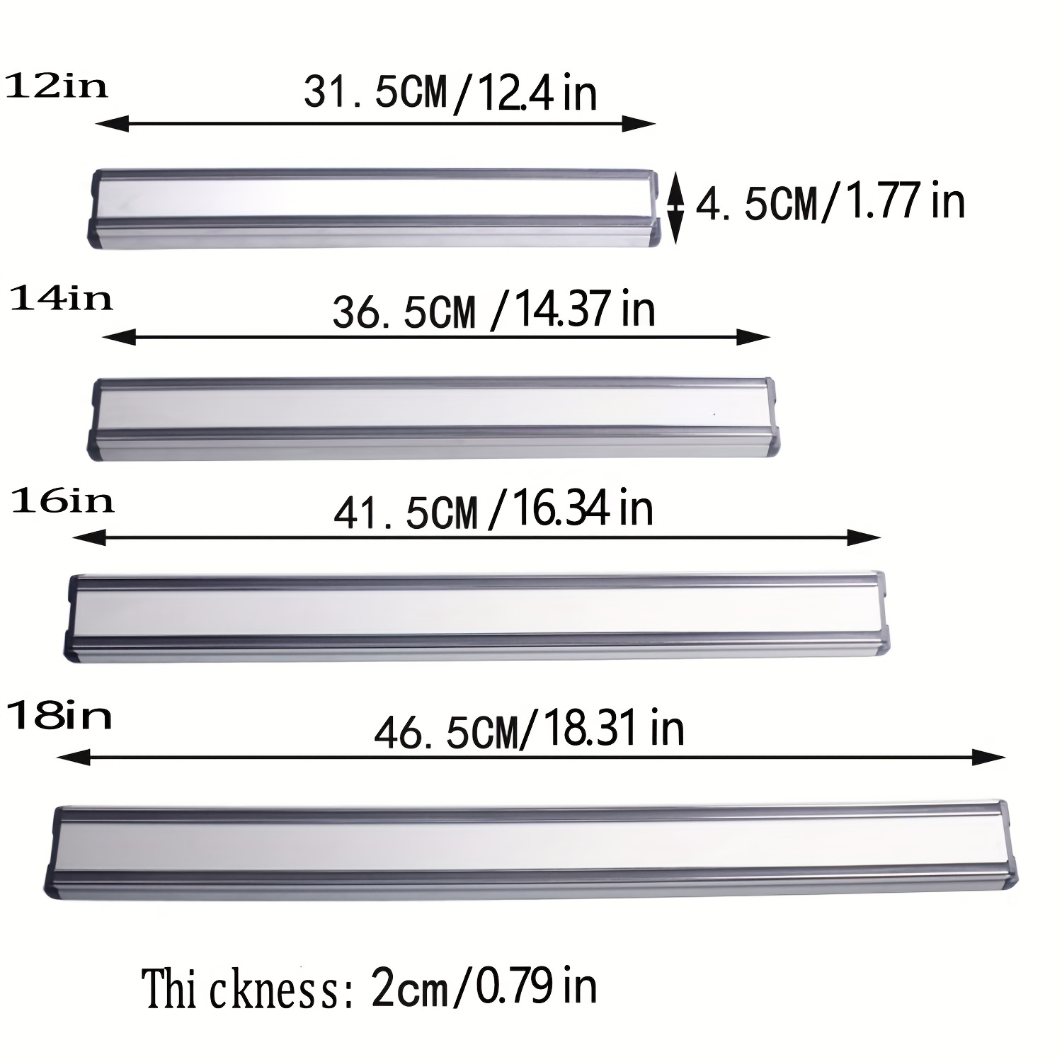 1 Pezzo Portacoltelli Magnetico Parete Striscia Magnetica - Temu