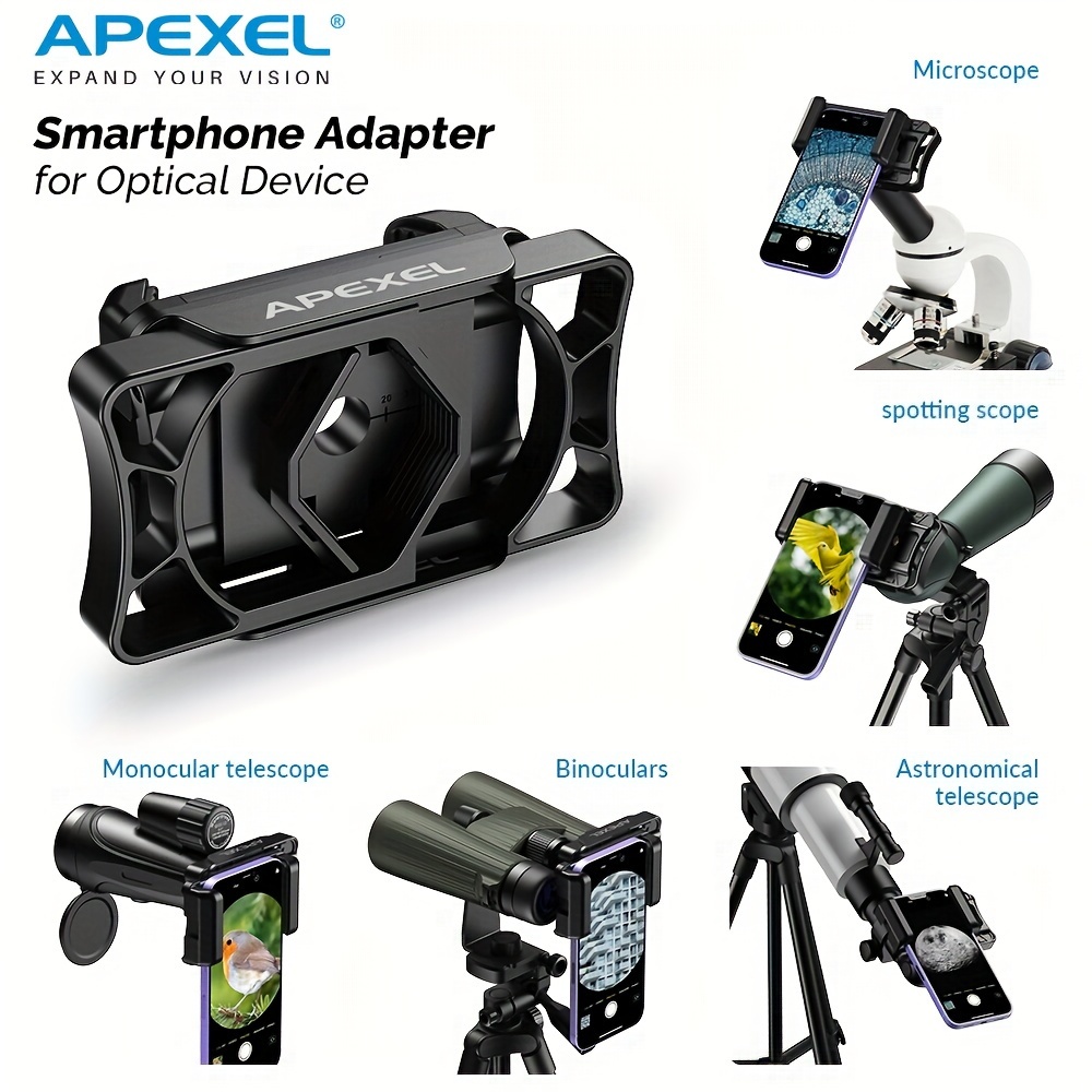 60X-100X Universal Clip Microscope Portable Mini Mobile Magnifier