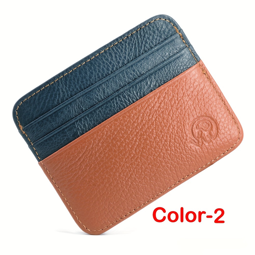 Pockt Slim Card Holder Wallet for Men and Women - Minimalist Front Pocket Wallet Elastic Credit Card Holder Genuine Leather RFID Blocking Card Case
