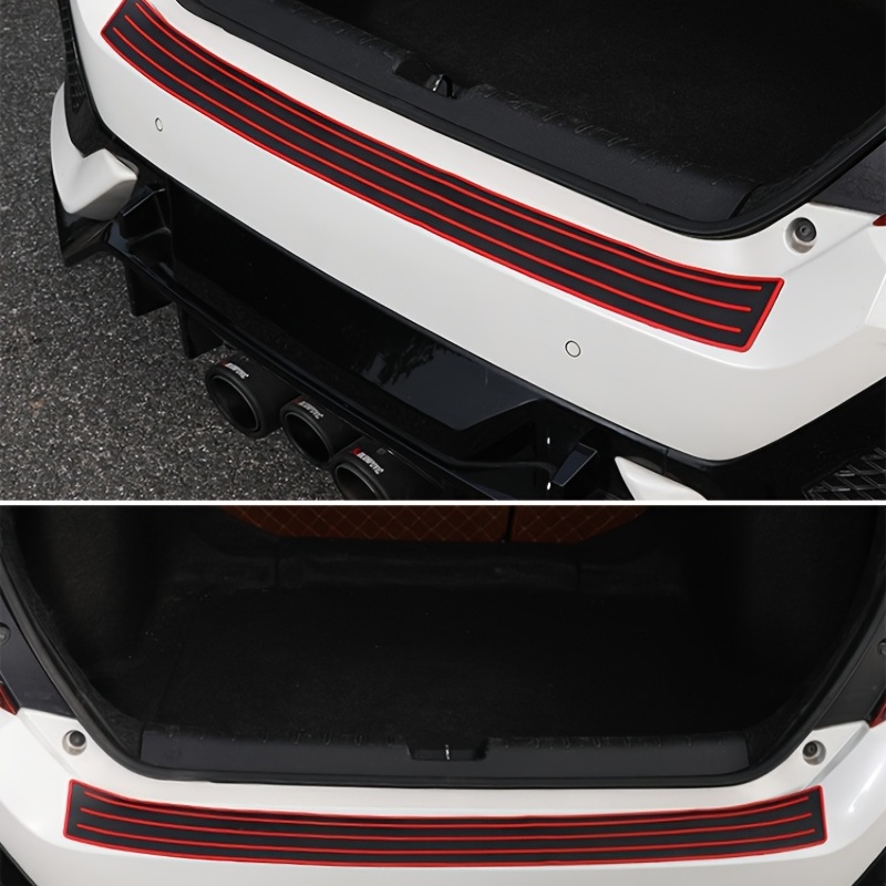 4 pièces voiture porte seuil plaque protecteur anti-rayures seuil de porte  amovible décoratif côté étape autocollant Automobile couverture garniture 