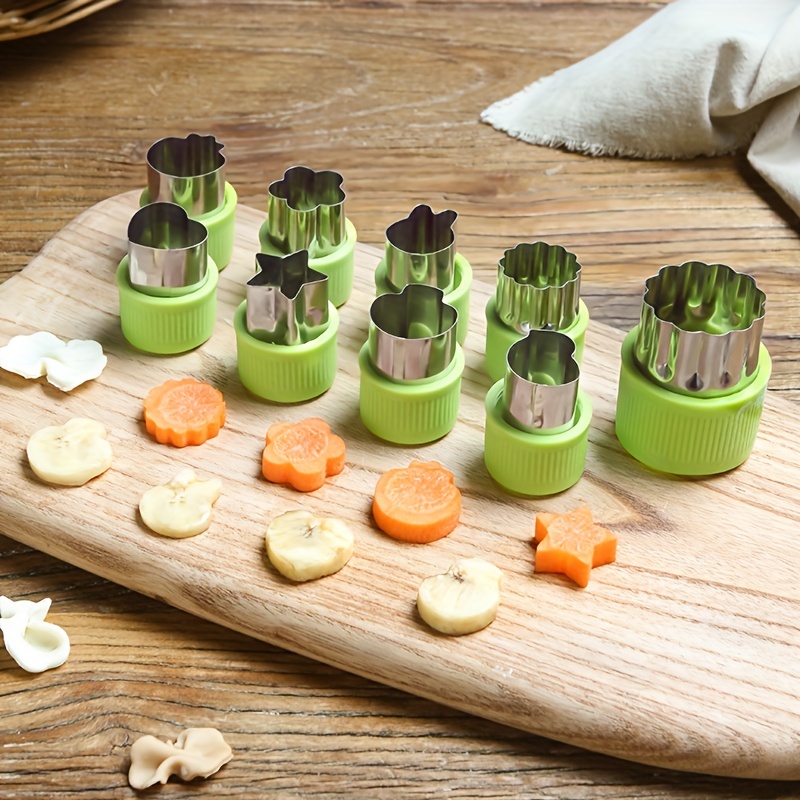 Vegetable Cutter Shapes Set Stainless Steel Cookie Cutters - Temu