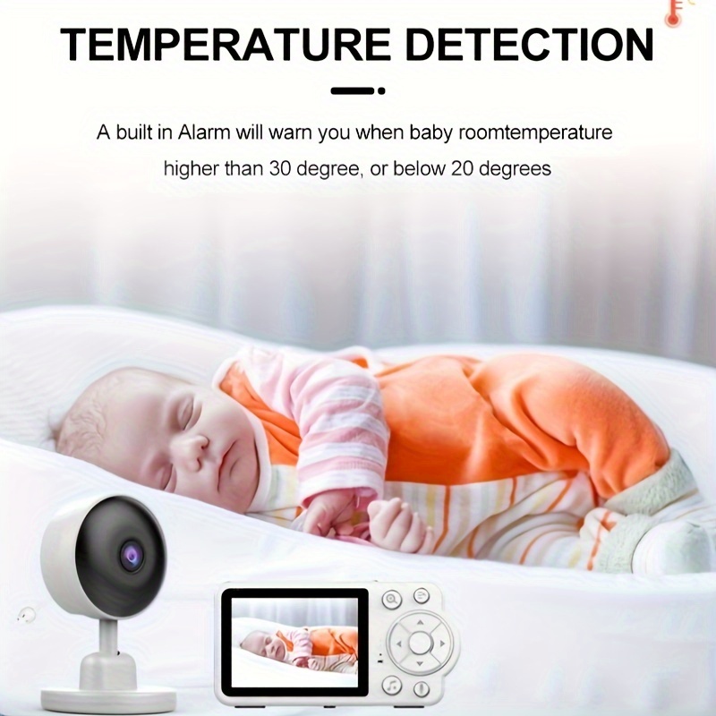 Monitor Bebés Intercomunicador Voz Pantalla Temperatura - Temu