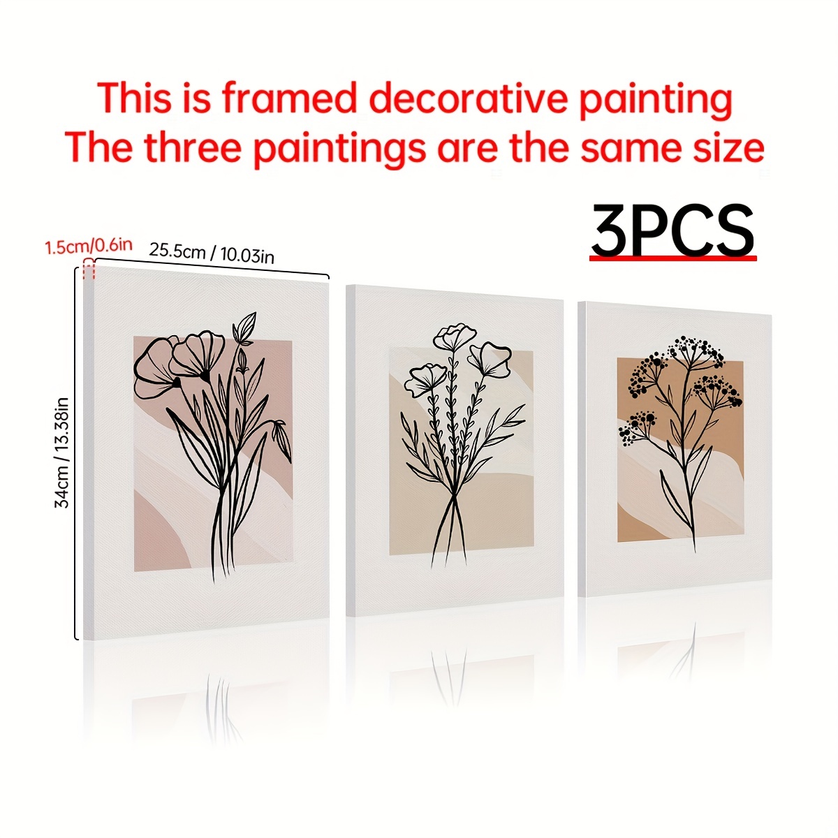 Bohemian Style Abstract Rectangular Art Canvas Print