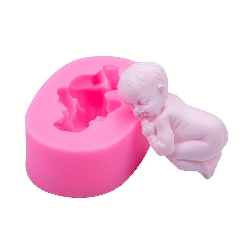 3d Silicone Baby Stuff Chocolate Molds For Diy Cake - Temu