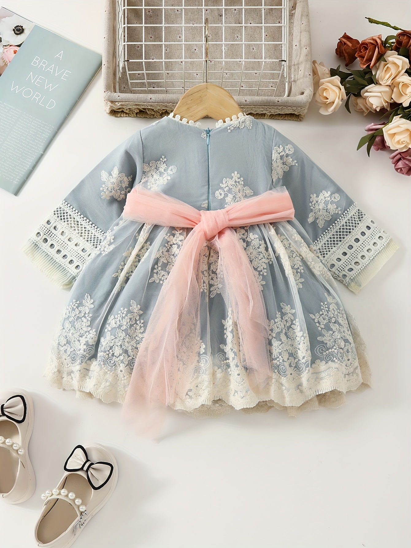 Fashion Baby Girl's Lace Dress/Princess Floral Kids Dress