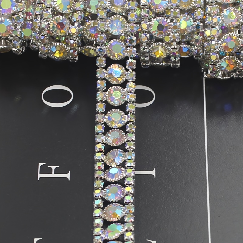1 Yard Rhinestone Fringe Trim Crystal Tassel Chain Diamond Fringe
