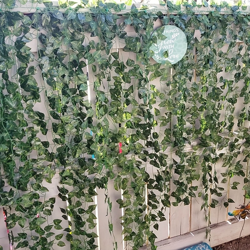 1pc English Ivy Plant Artificial Greenery Faux Vines Garland Hanging Decor  Bulk