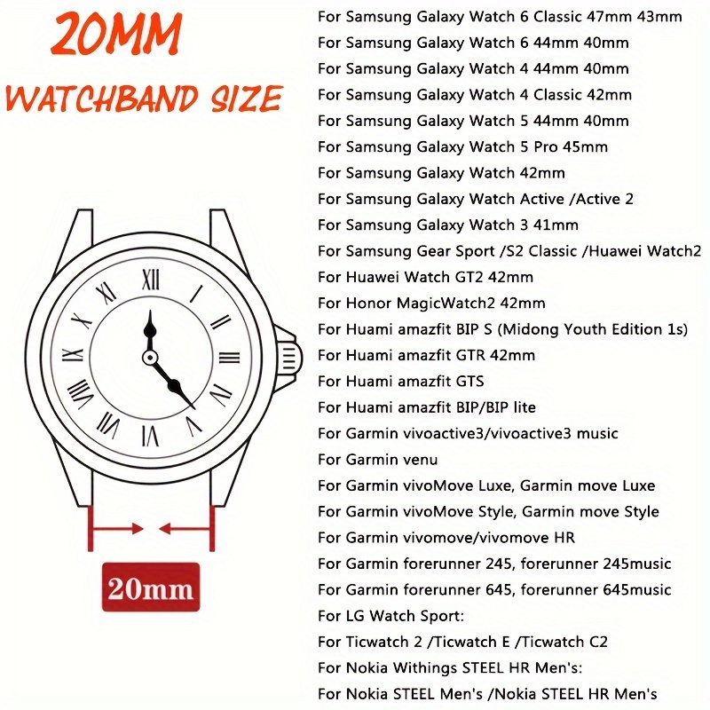 Comprar Correa de silicona de 20mm para Xiaomi Huami Amazfit GTS GTS 2 GTR  42MM correa de repuesto para reloj inteligente pulsera correa de reloj