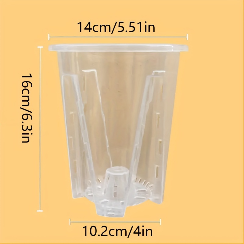 Clear Tall Slotted Air Vent Pots phalaenopsis Flower Pot: - Temu