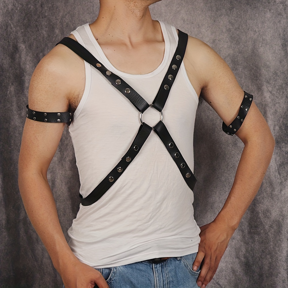 Women's Fashion PVC Metal Chain Chest Harness Body Bra Cage Tassels Costume  Belt