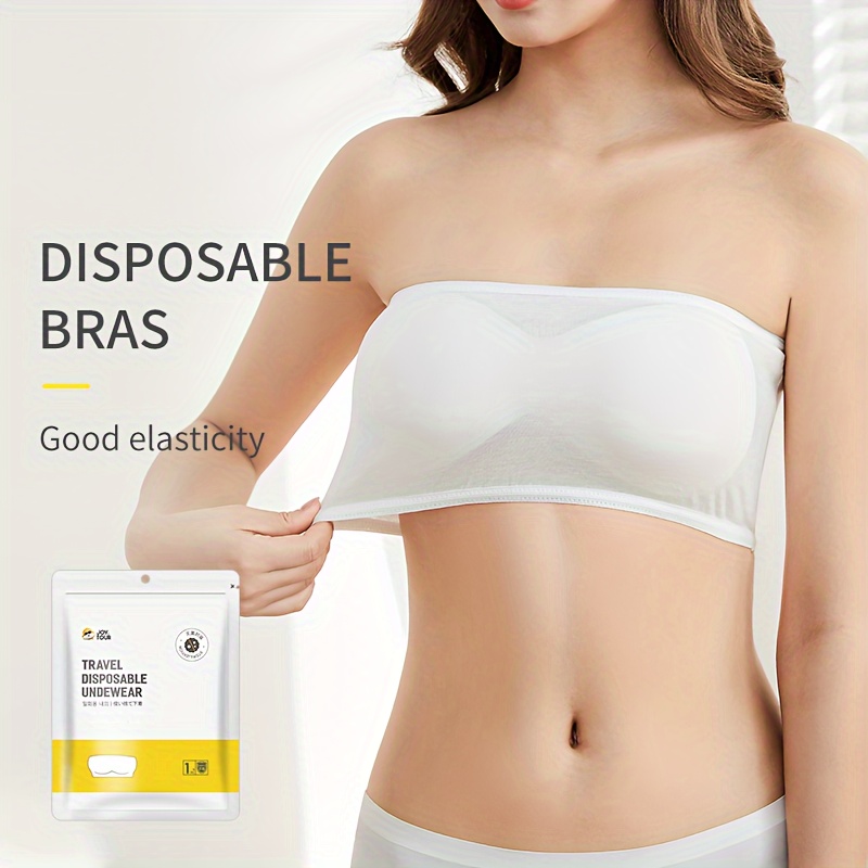 Disposable Underwear Bra Thickened Disposable Bra Hair - Temu