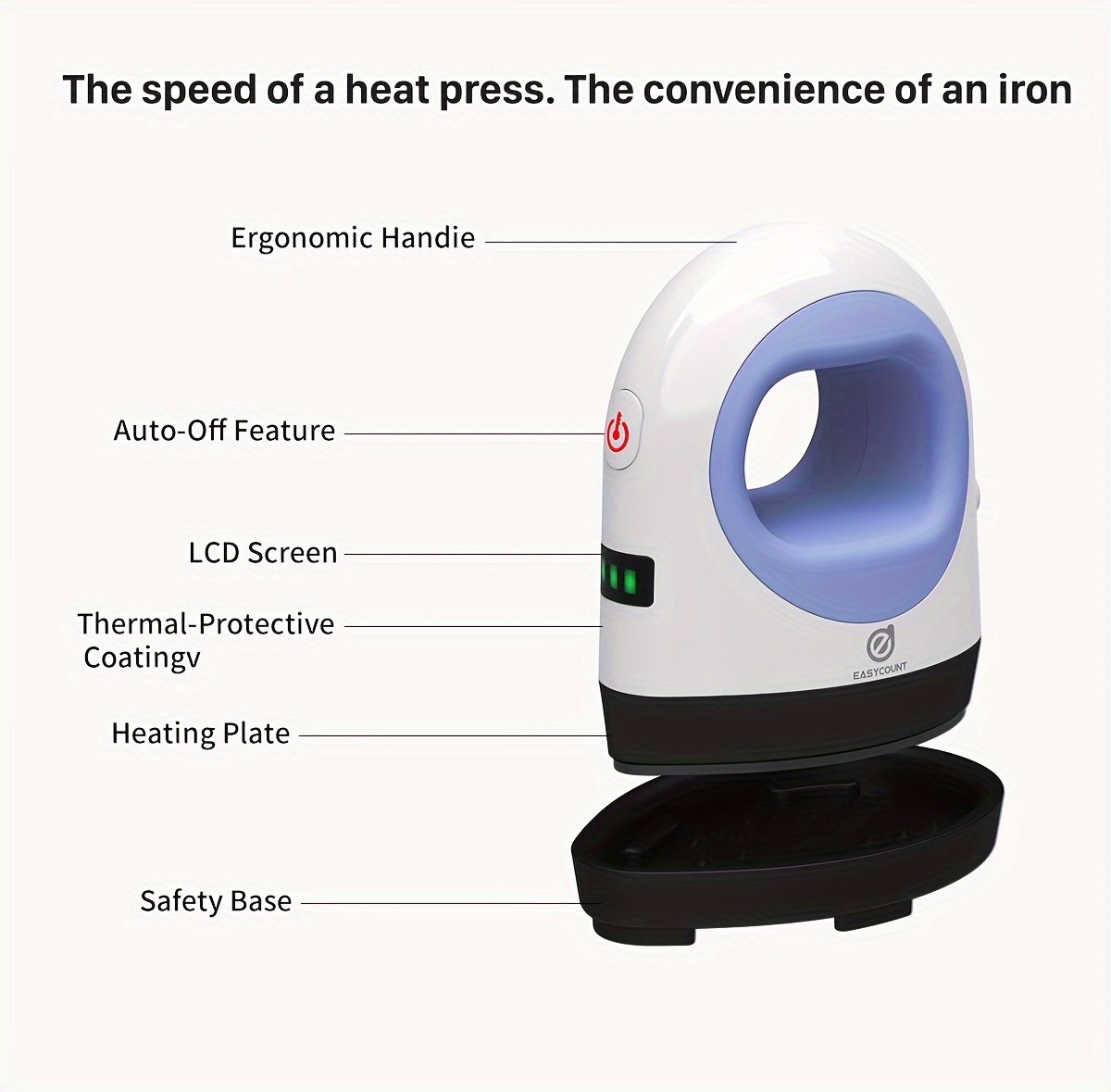 Easycount Heat Press Machine For T Shirts Portable Mini Heat - Temu France