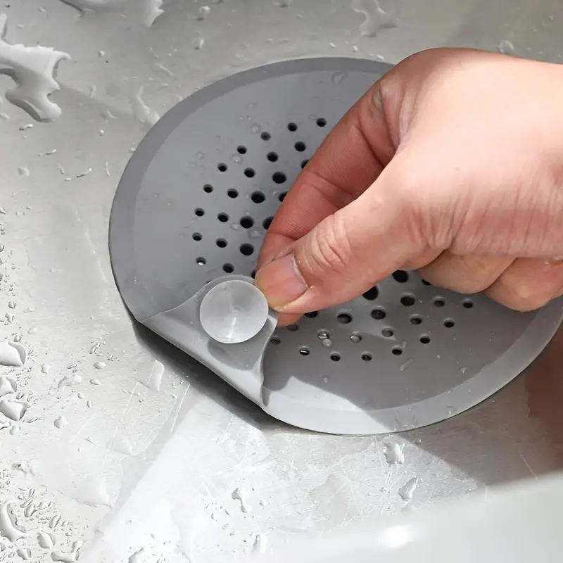 1pc Silicone Floor Drain Cover, Sink Kitchen Anti-Clogging Drain Strainer,  Bathroom Drain, Hair Anti-Clog Filter