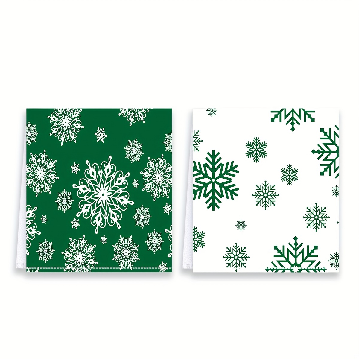 Christmas Kitchen Towels 2 Pieces Christmas Dish Towels Hand