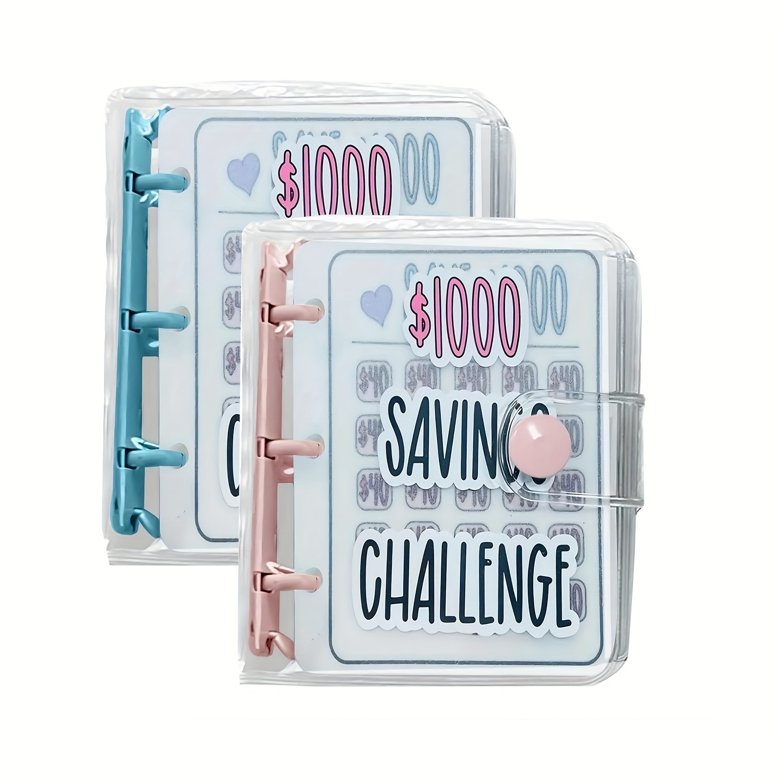 

1000 Savings Challenge Binder, Money Saving Binder, Savings Challenges Book With Envelopes, Envelope Savings Challenge, Mini Budget Binder With Cash Envelopes