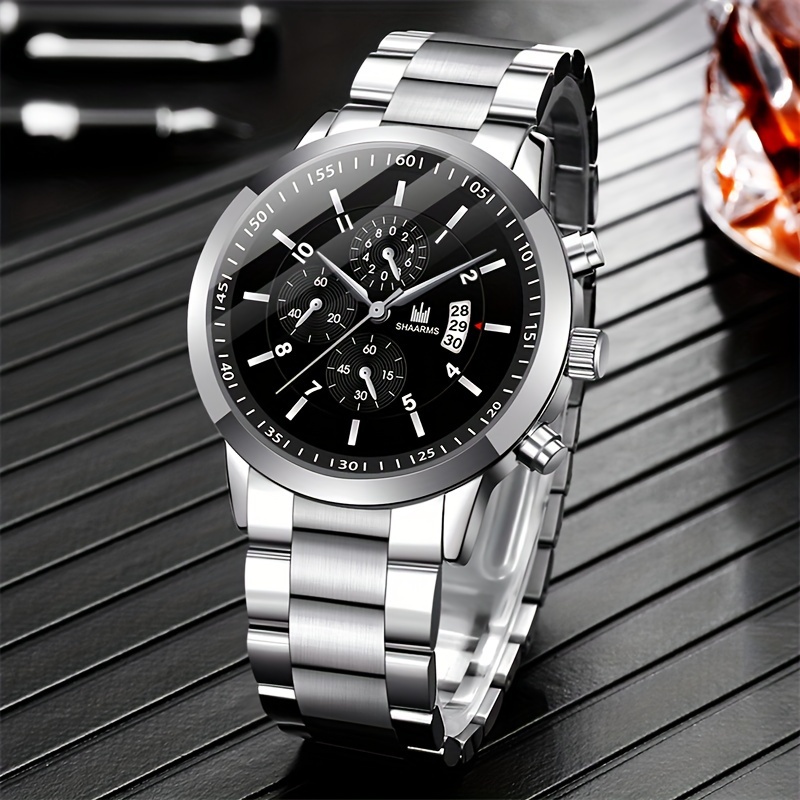 Coffret Cadeau Montre Homme - Montre pour Homme Quartz + Bracelet