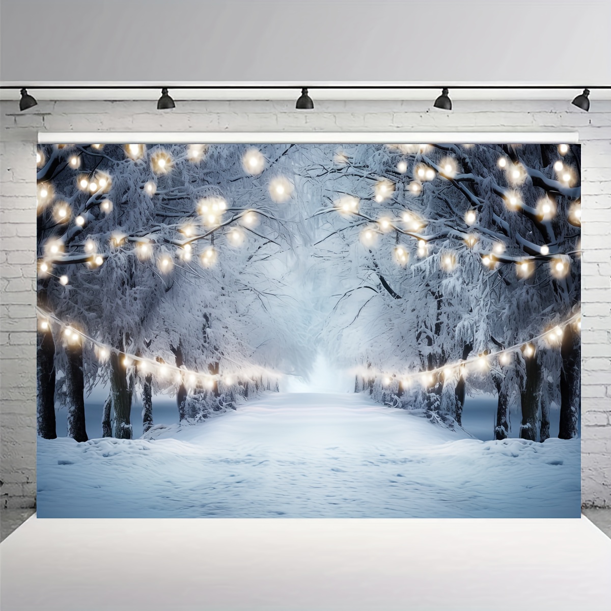 7x5FT Glitter Winter Forest Photography Backdrop Sparkle Snow Natural –   Online Shop