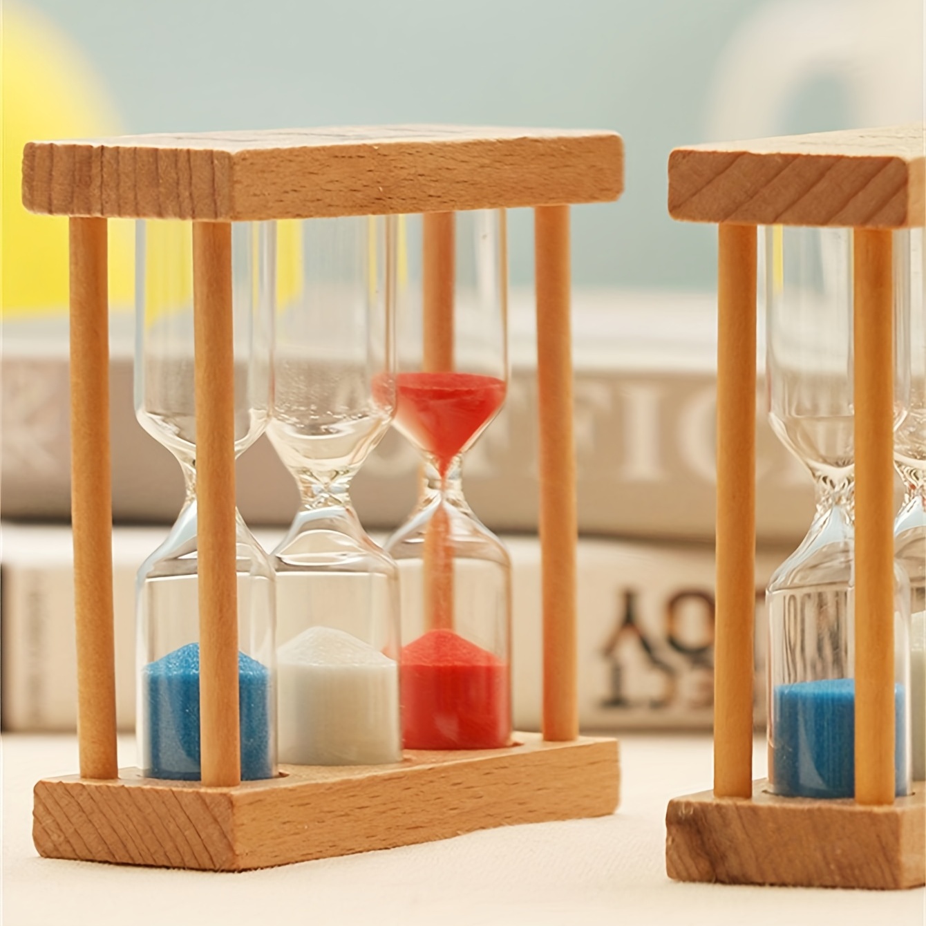  Reloj de arena de arena para niños, temporizador de arena de  reloj de arena de 1+3+5 minutos mini reloj de reloj de arena creativo  decoración de arena pequeños adornos regalo para