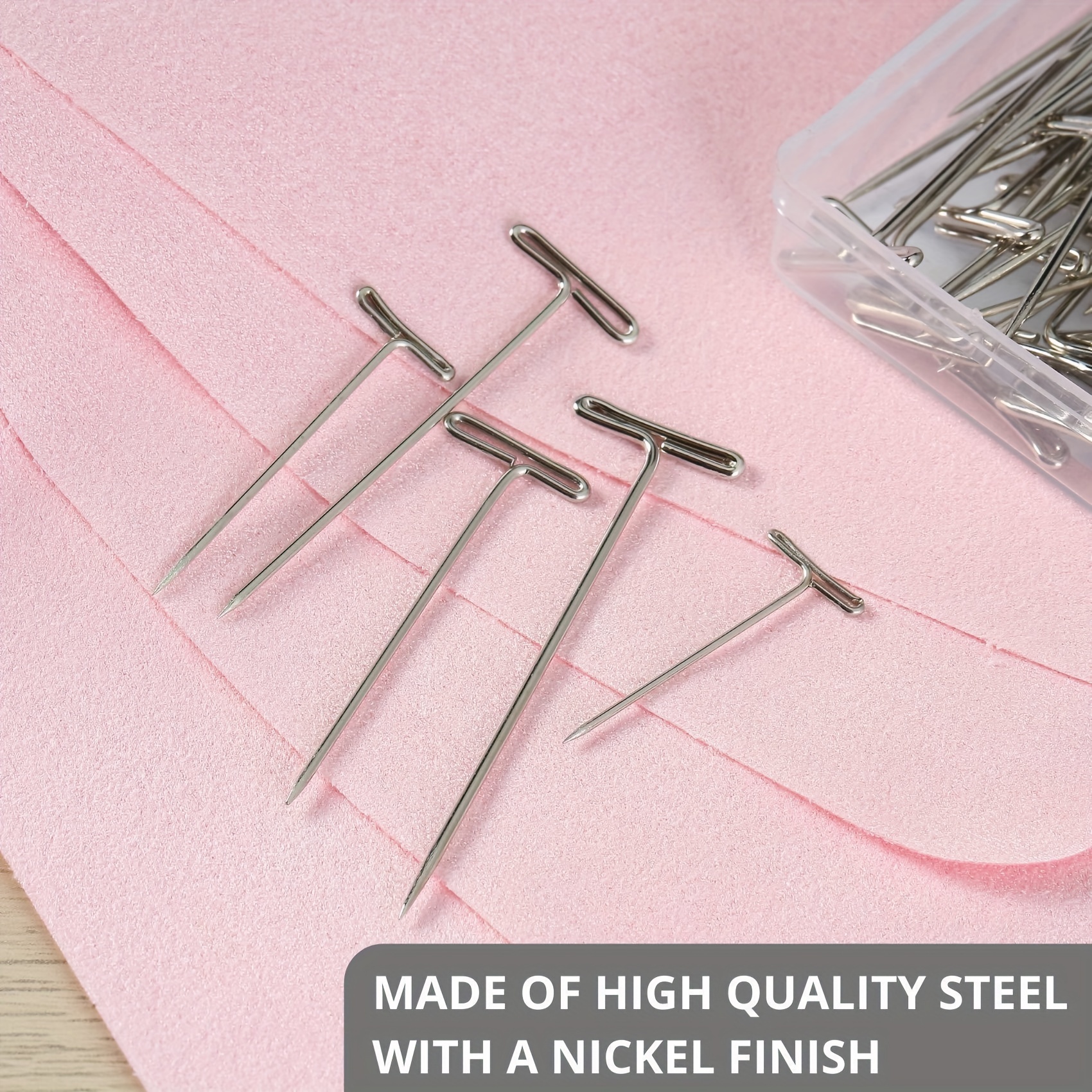 T Pins, Various Sizes, T Pins For Blocking Knitting, Wig Pins, T Pins For  Wigs, Wig Pins For Foam Head, T Pins For Sewing, Wig T Pins, Blocking Pins,  T Pins For