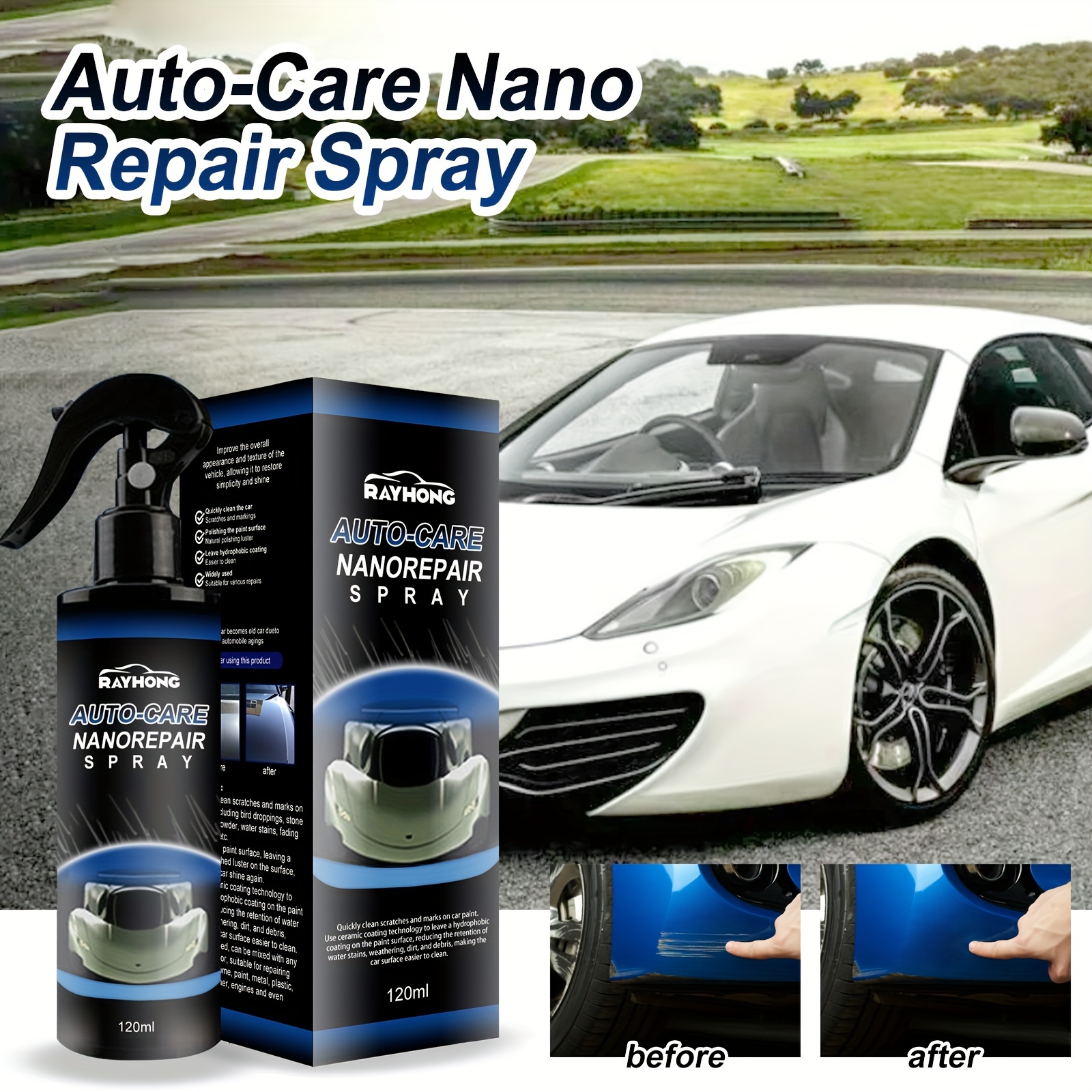 Autocare Nano Repair Spray for Car, Nano Car Scratch Repair Spray