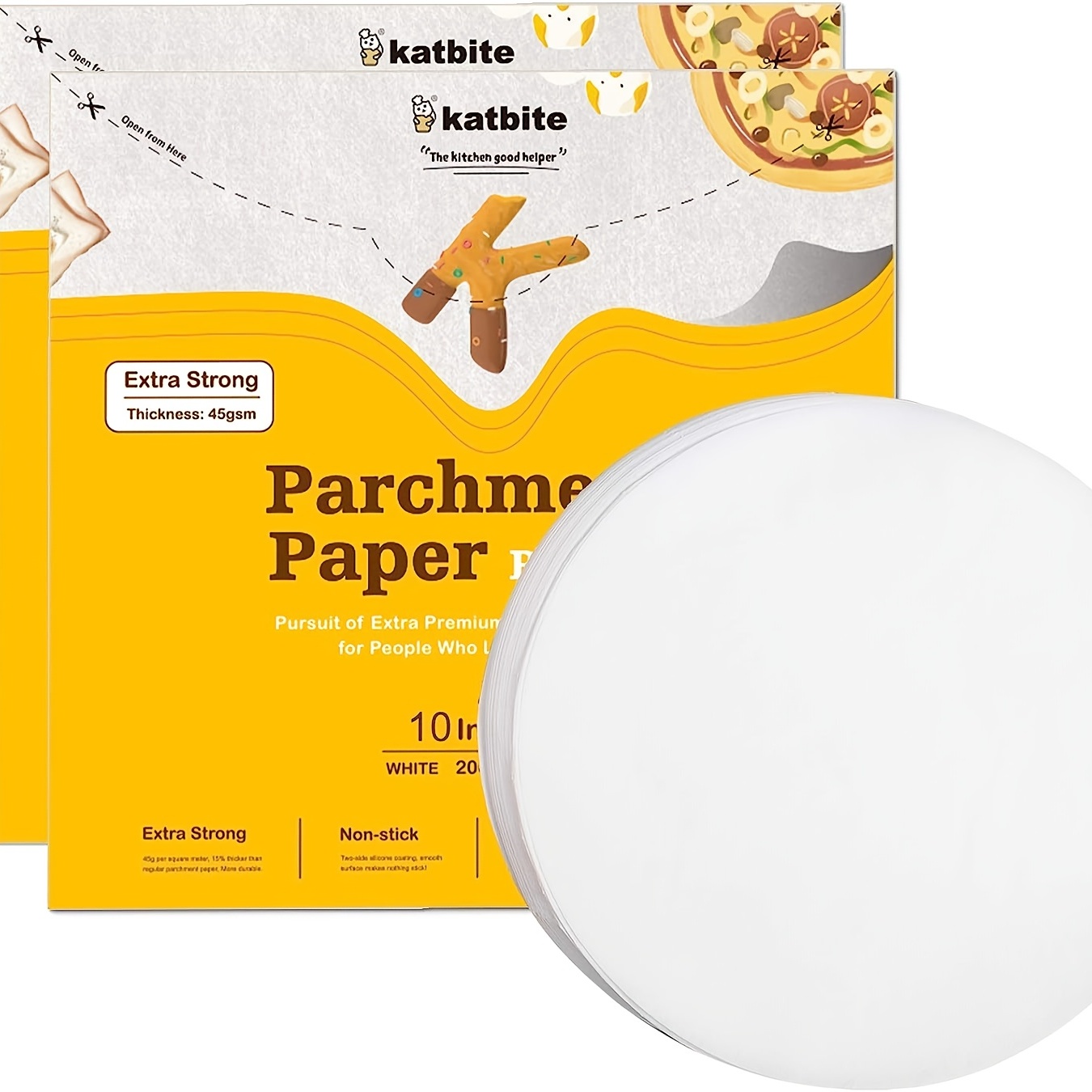 Katbite Parchment Paper Roll for Baking, 15 inch x 210Ft, 260 Sq.