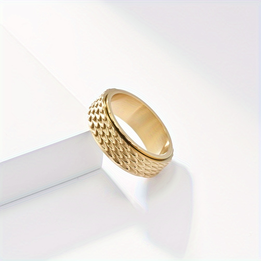 1pc mens retro cool rotating ring punk stainless steel ring with   Product details 0