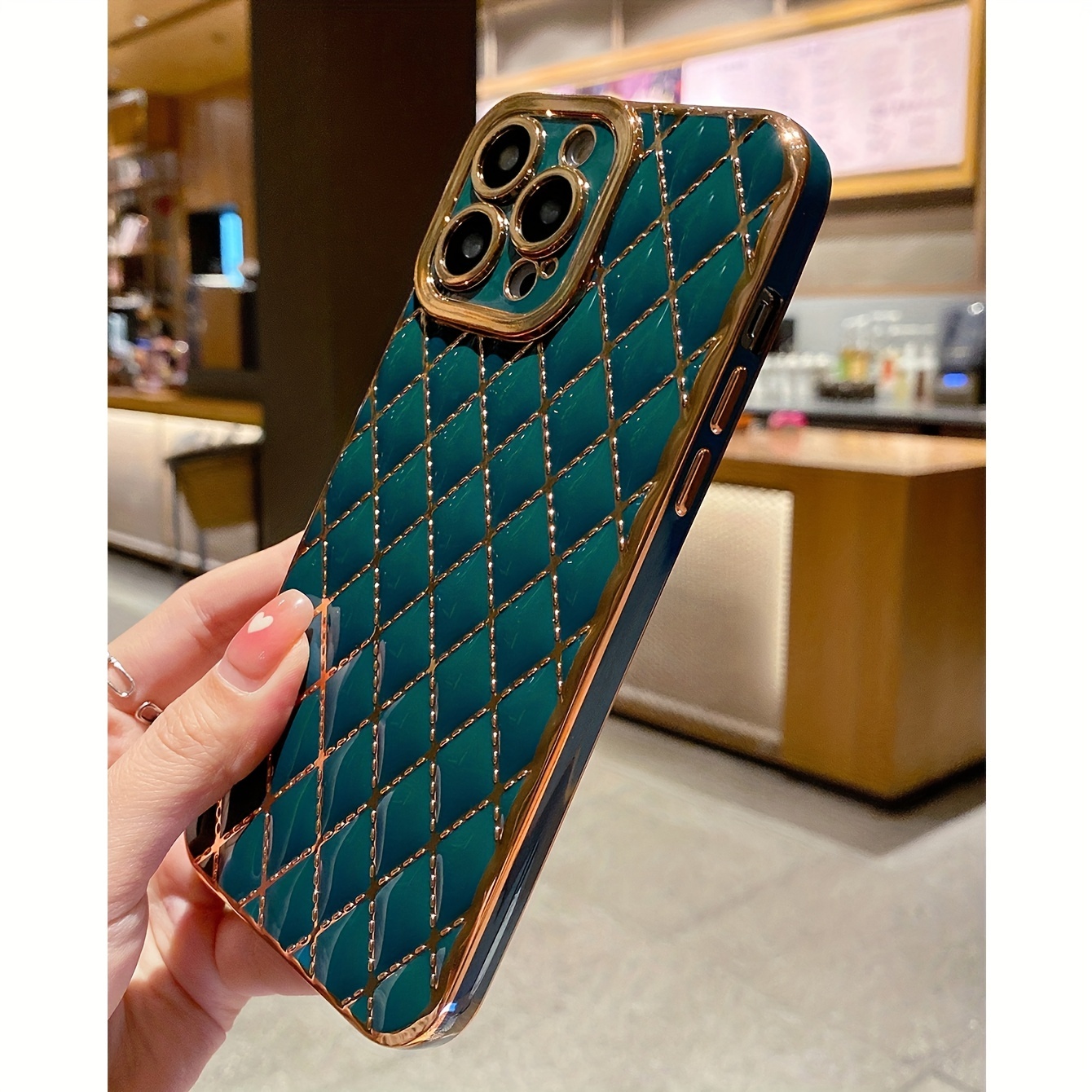 for iphone11 iphone12 iphone13 iphone14 electroplated shockproof anti shock linge small sheepskin soft case details 3