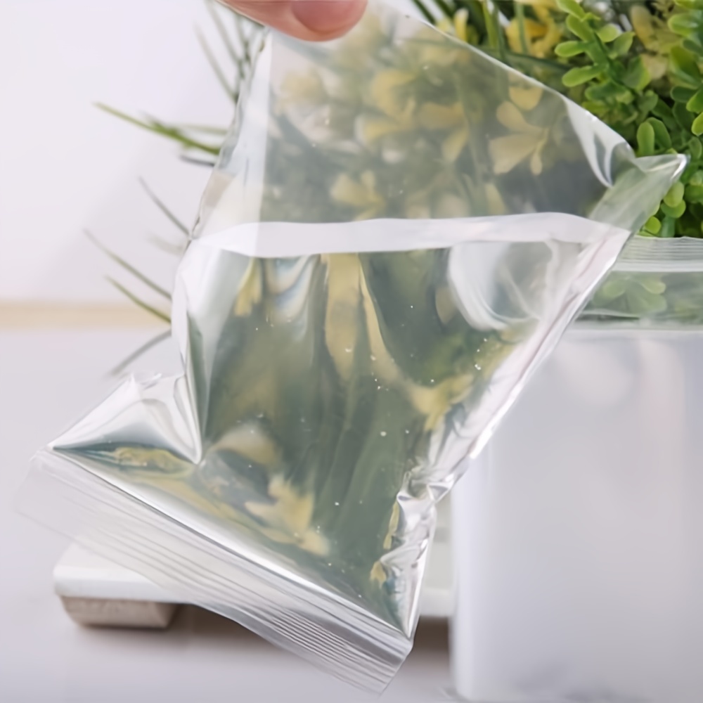 Plastic Zipper Bags Clear Poly Bag Resealable Zip Lock Bags - Temu