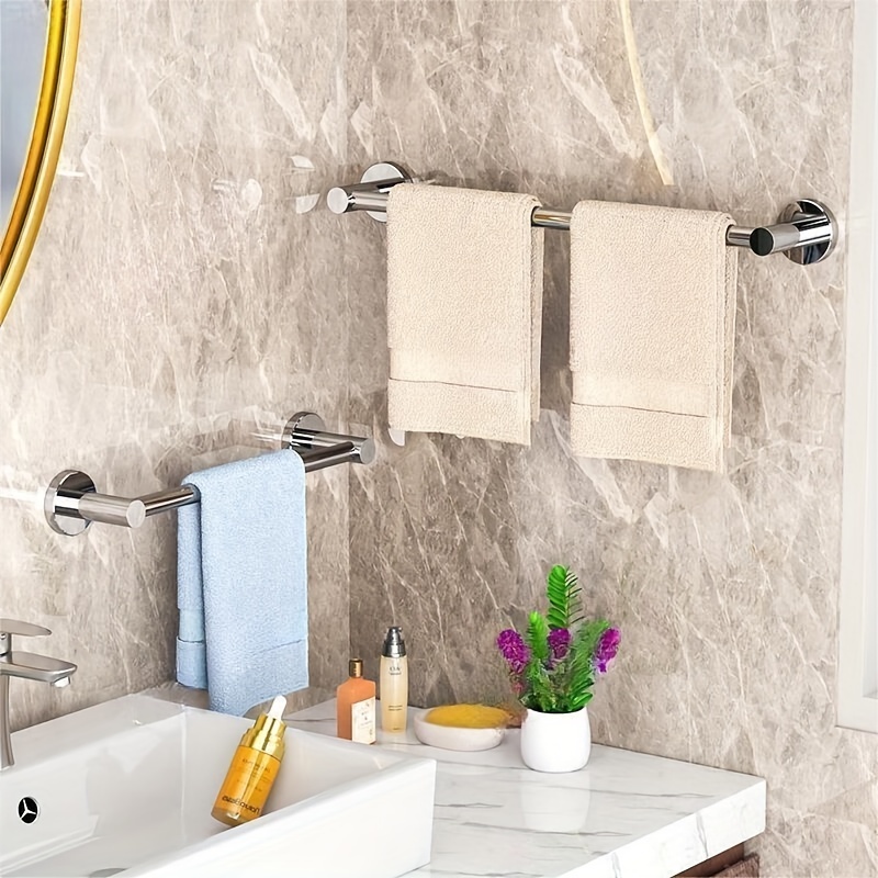 Toallero montado en la pared, almacenamiento de toallas de baño, toalleros  de acero inoxidable para baño, organizador de toallas de baño para toallas