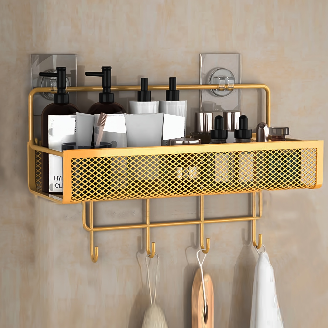 Bathroom Storage Rack No Need Drill Holes Bathroom Wall Temu Canada