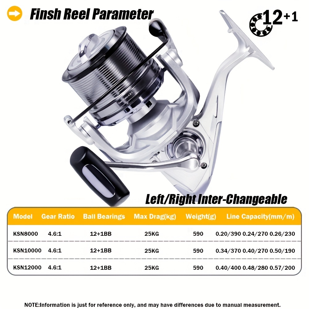 Bobina Per Mulinello Da Pesca 14+1BB, Modello 8000-11000, Corpo In Metallo, Alta Velocità, Per Mare E Fiume