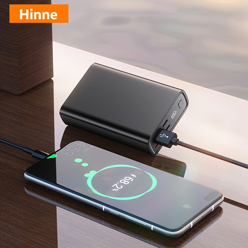 Hinne 20000mah Portable Power Bank /pd Fast Charger Led - Temu