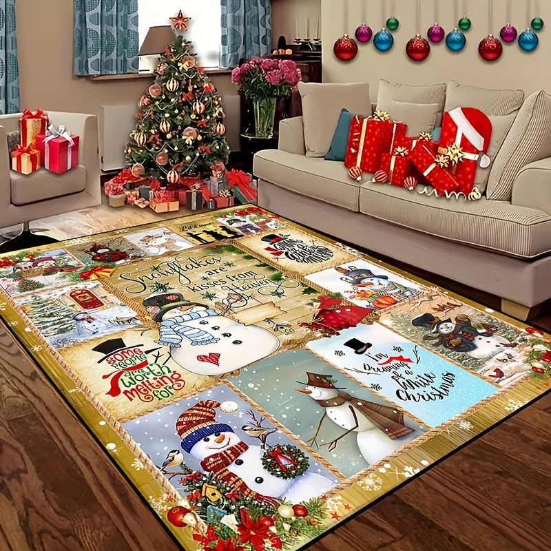 Christmas Designed Floor Mat For Home Decor