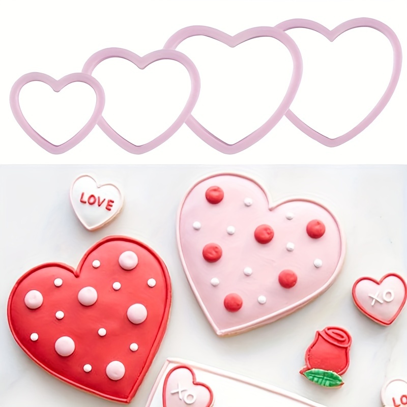 Valentines Cookie Cutters 10pcs Conversation Hearts 3D Cookie