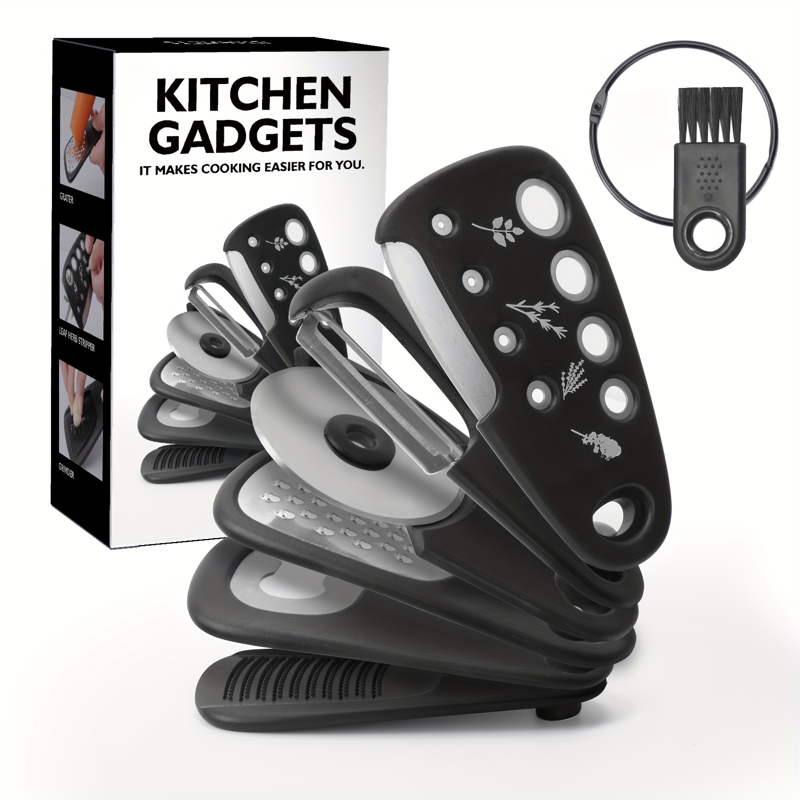 Kitchen Gadgets 6 Piece Set - Space Saving Kitchen Utensils