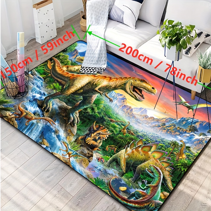 Tapis Dinosaure T-Rex en Ville