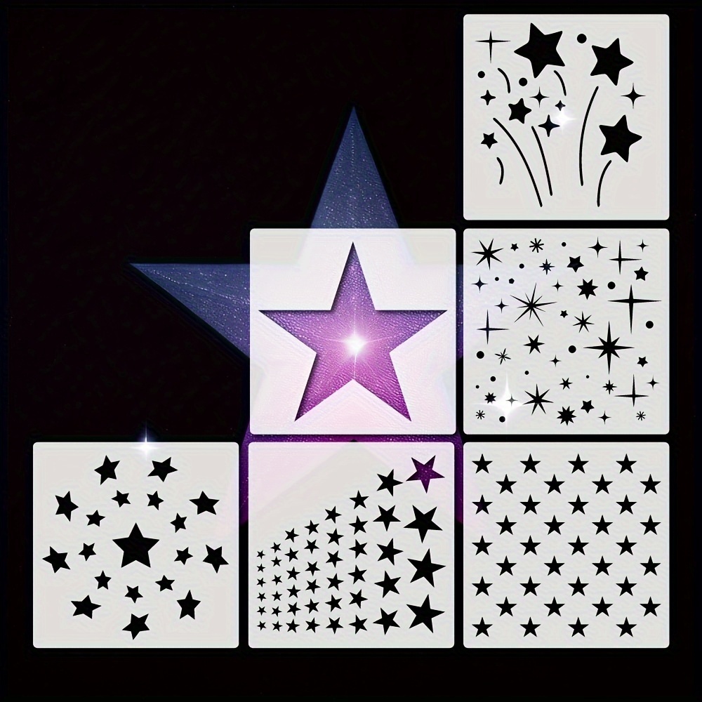 Large Star Stencils Star Template Stencil Star Templates - Temu