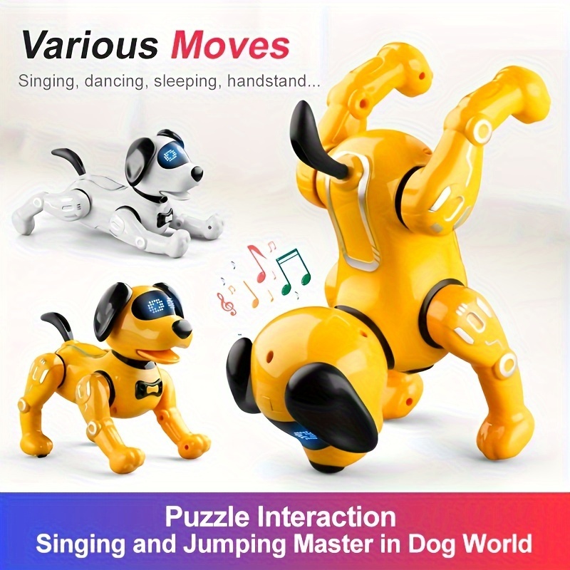  Top Race Figura de juguete de perro robot : Juguetes y