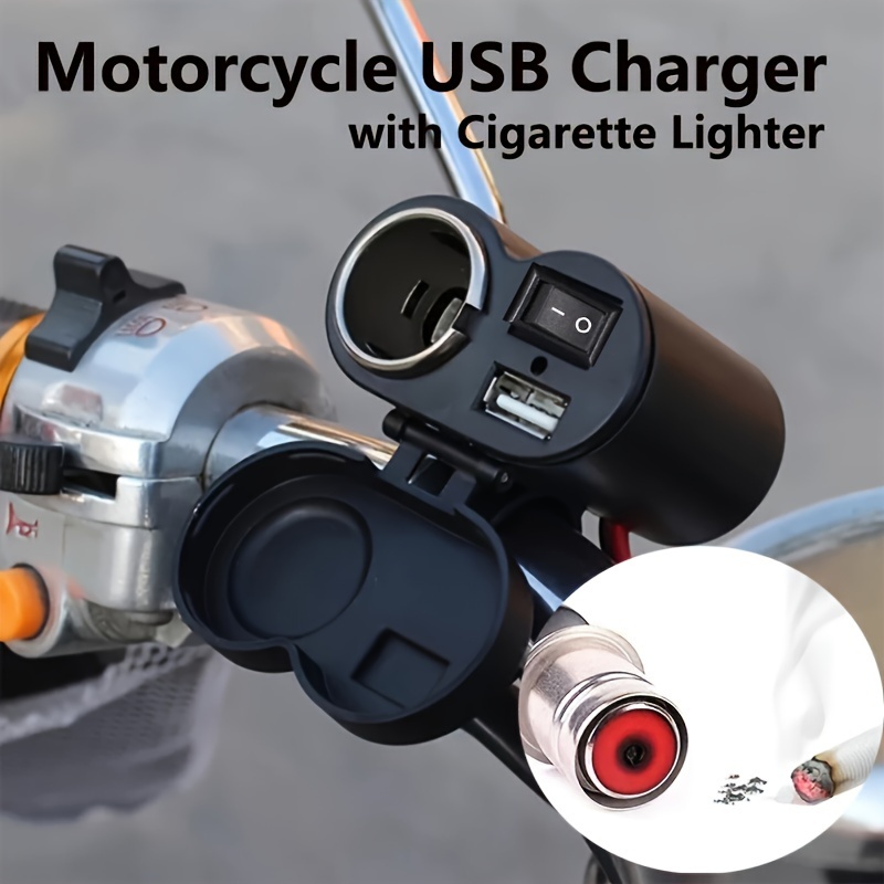 Motorrad Zubehör Dual USB Ladegerät Steckdose Zigarette Leichter